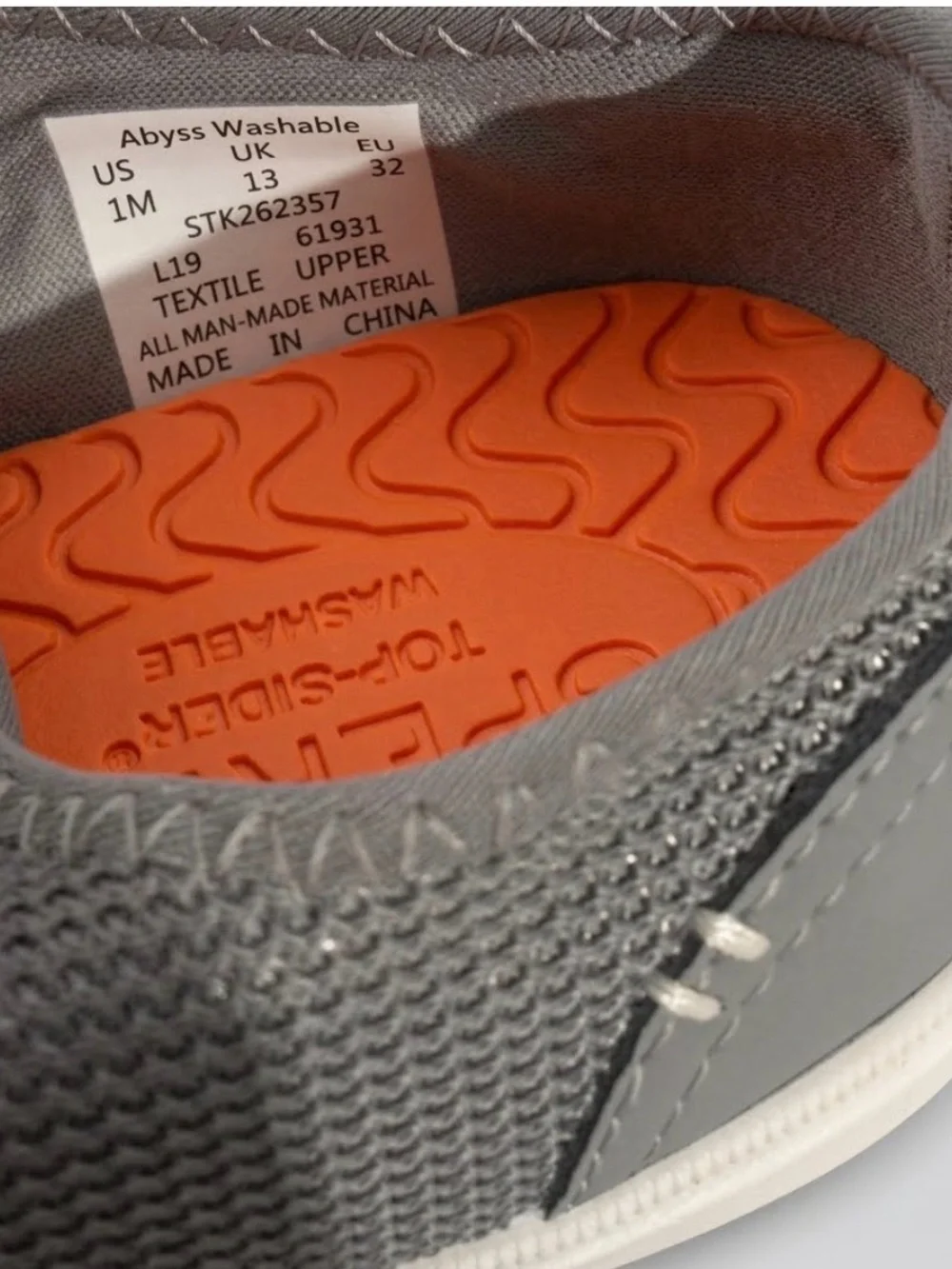 Sperry breathable grey